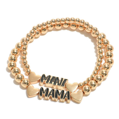 "Mama" & "Mini" Color Charm Bracelets