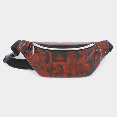 Brown Mixed Picture Fanny Pack