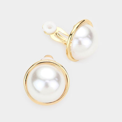 Pearl Clip-On Earrings